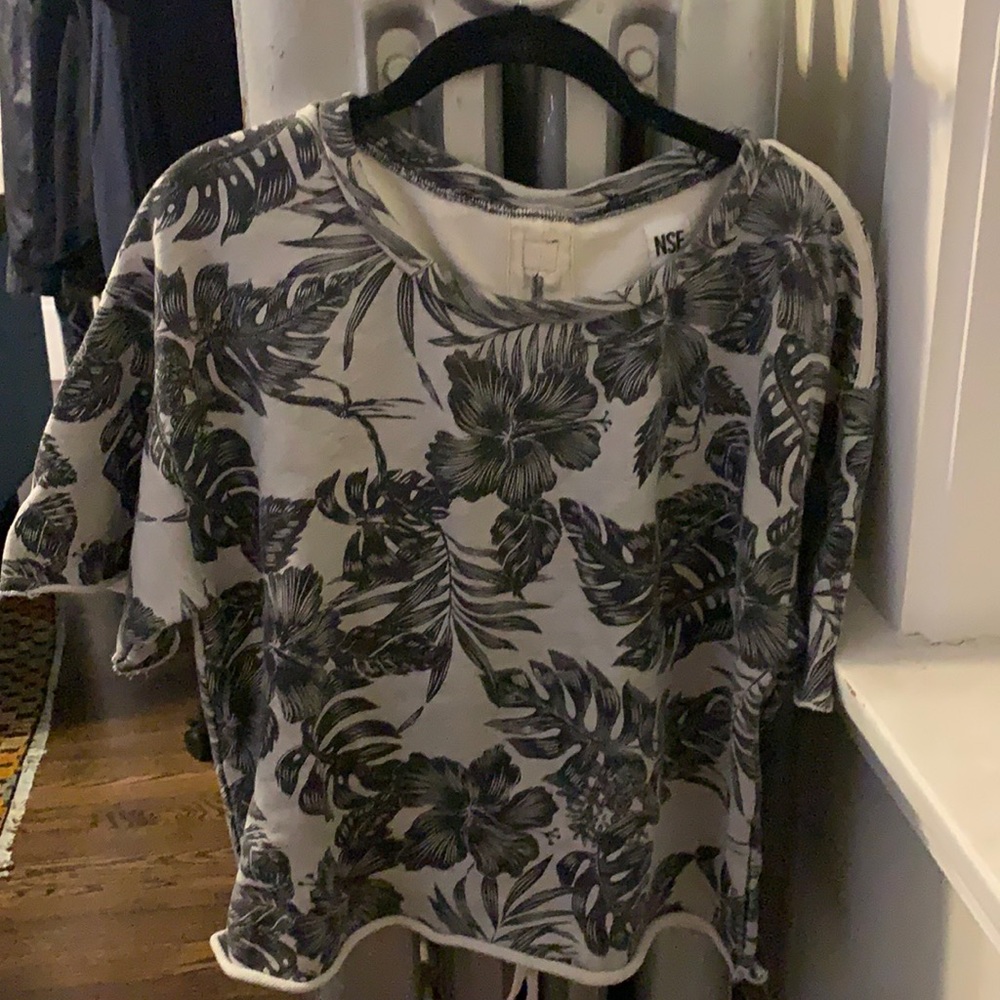 NSF Short Sleeve Tie Back Top